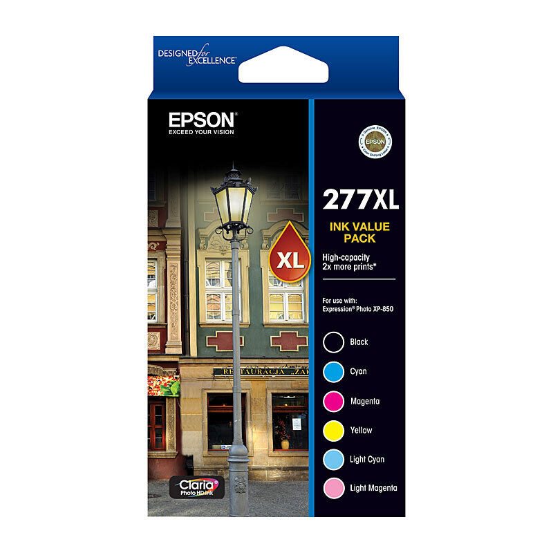 Genuine Epson 277XL 6 Ink Value Pack