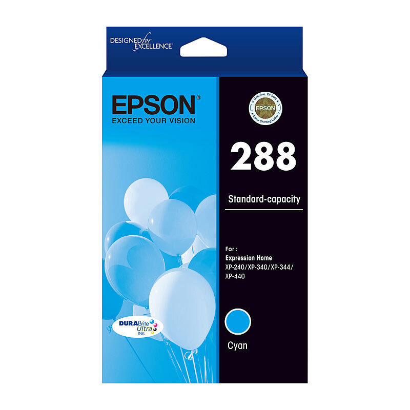 Genuine Epson 288 Cyan Ink Cartridge