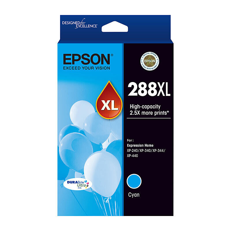Genuine Epson 288XL Cyan Ink Cartridge