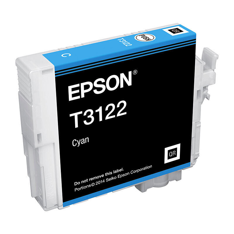 Genuine Epson T3122 Cyan Ink Cartridge