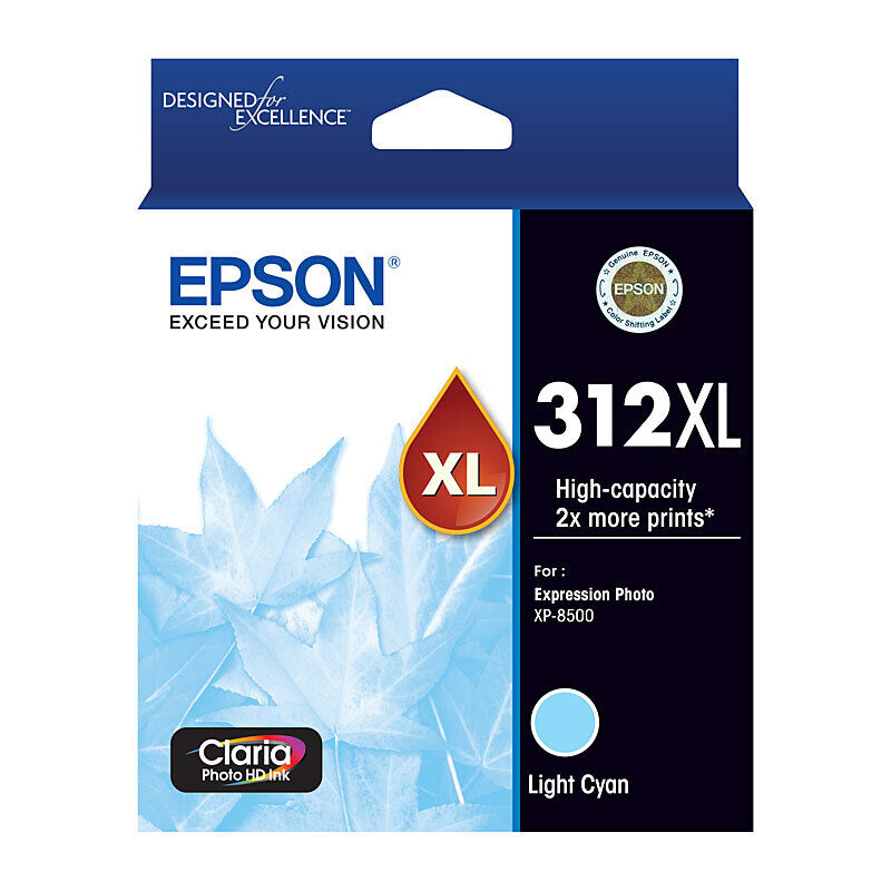 Genuine Epson 312XL Lt Cyan Ink Cartridge