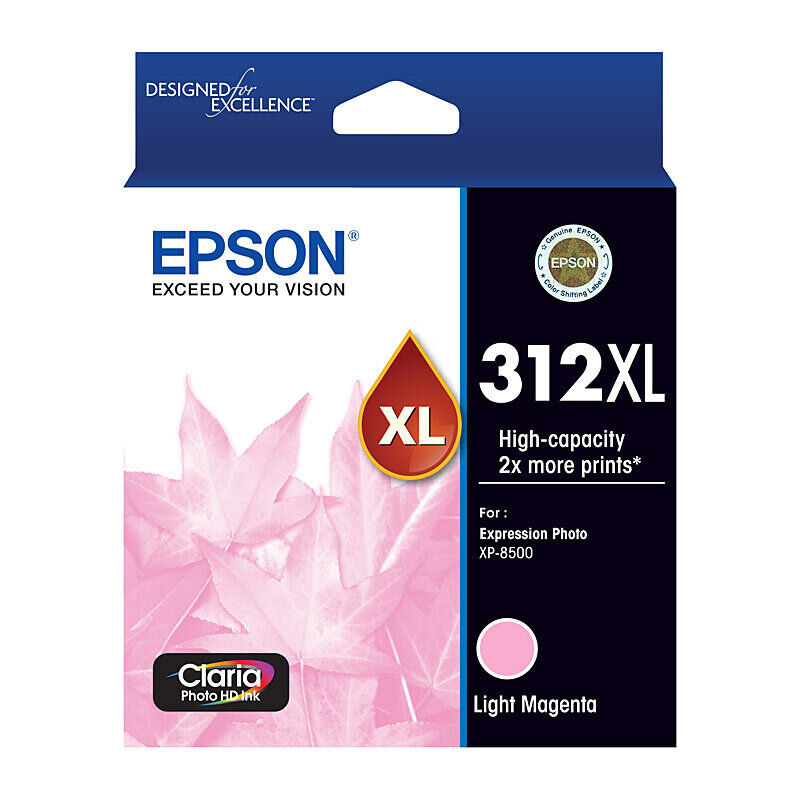 Genuine Epson 312XL Lt Magenta Ink Cartridge