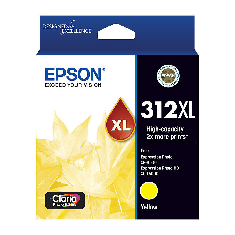 Genuine Epson 312XL Yellow Ink Cartridge