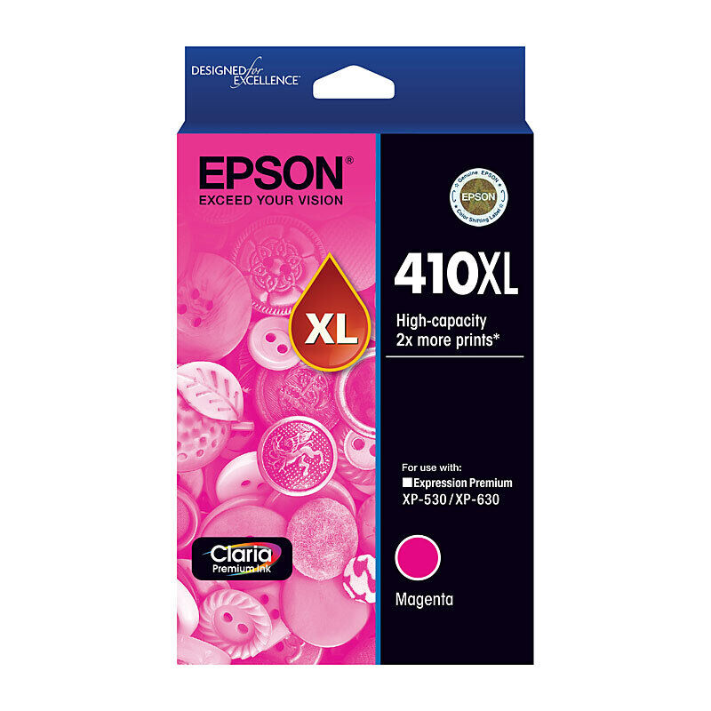 Genuine Epson 410XL Magenta Ink Cartridge