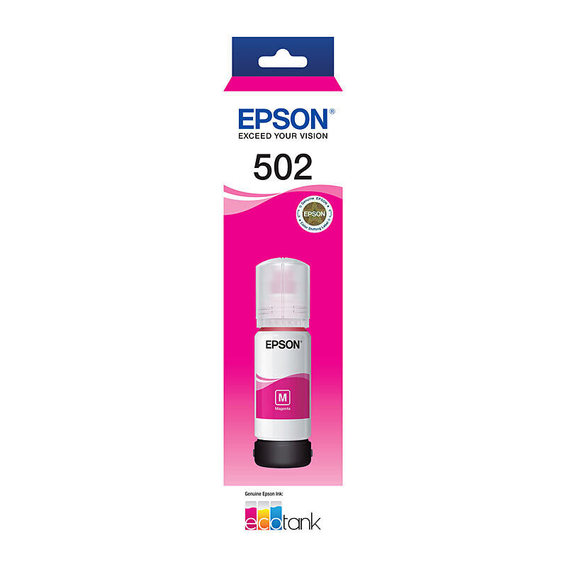 Genuine Epson T502 Magenta EcoTank Bottle
