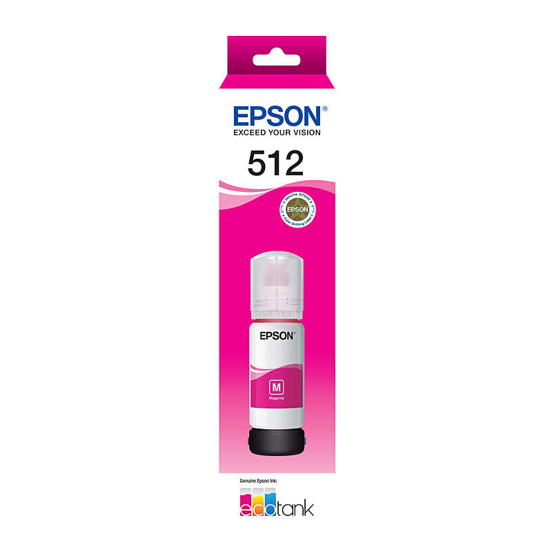 Genuine Epson T512 Magenta EcoTank Bottle