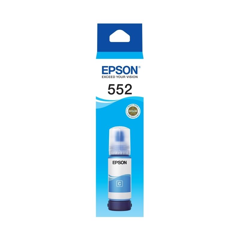 Genuine Epson T552 Cyan EcoTank