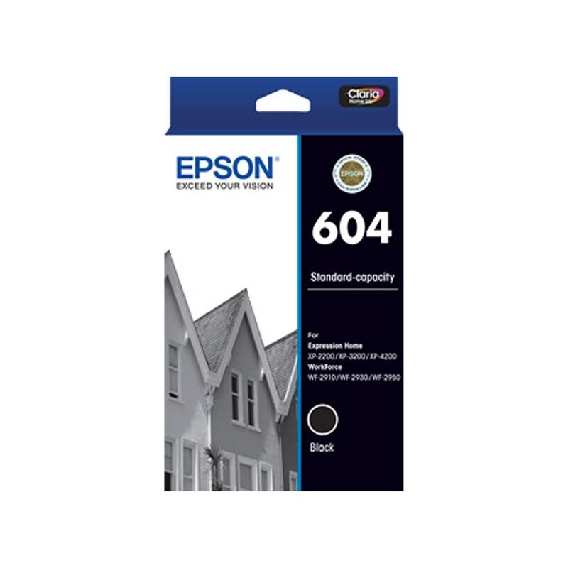 Genuine Epson 604 Black Ink Cartridge