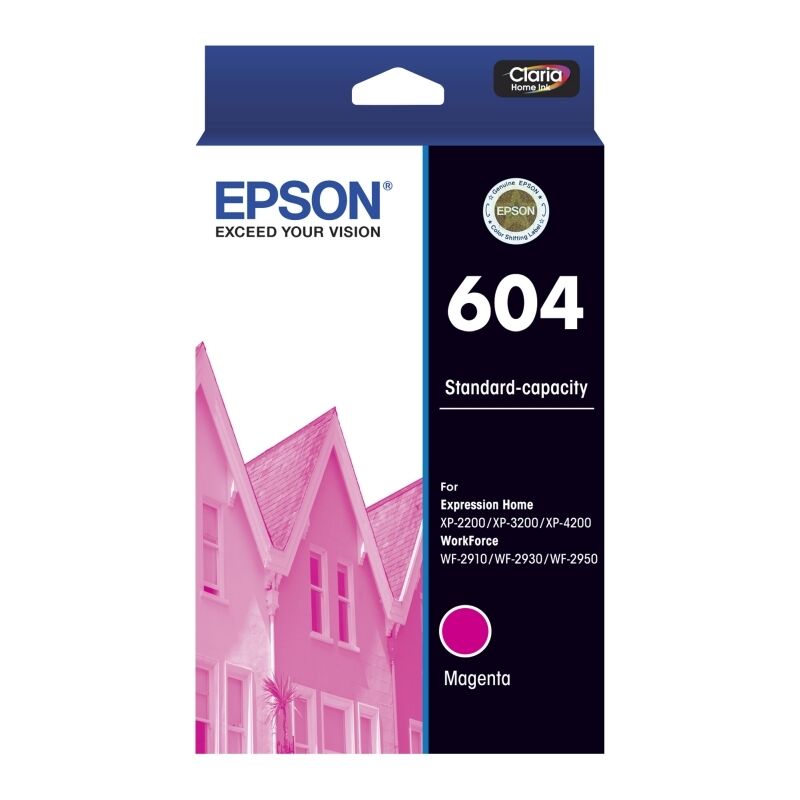 Genuine Epson 604 Magenta Ink Cartridge