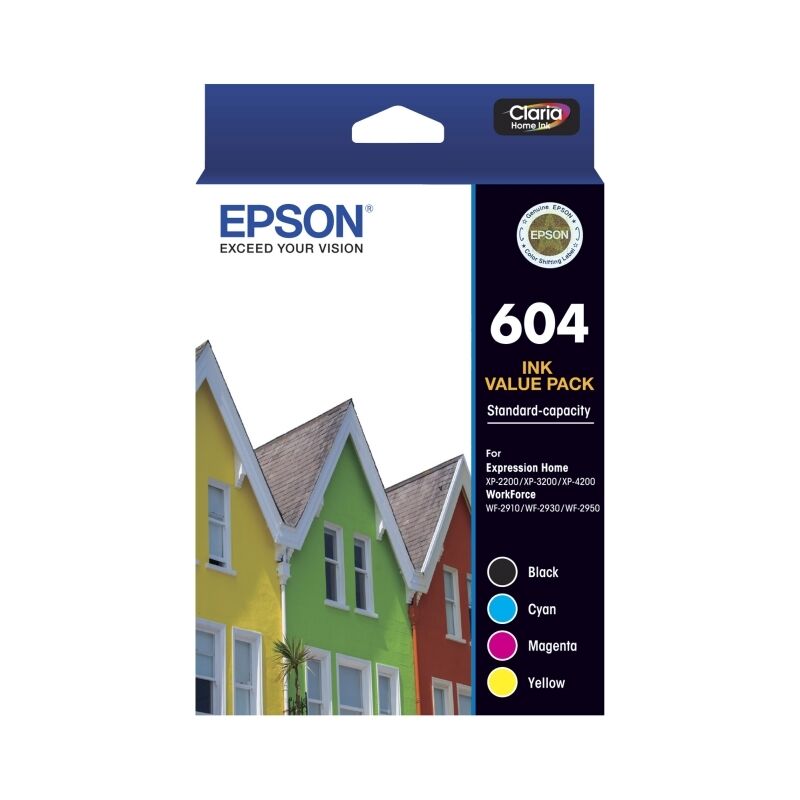 Genuine Epson 604 4 Ink Value Pack