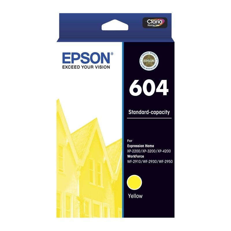 Genuine Epson 604 Yellow Ink Cartridge