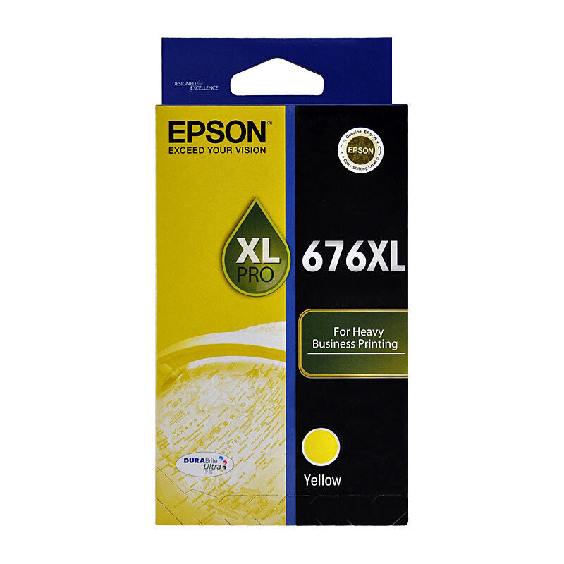 Genuine Epson 676XL Yellow Ink Cartridge