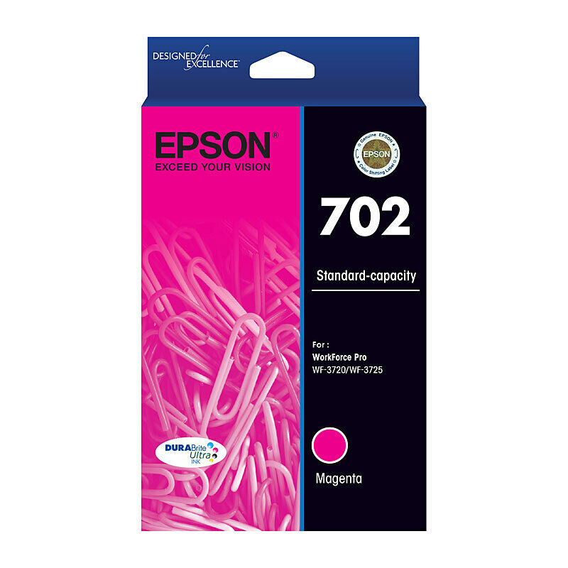 Genuine Epson 702 Magenta Ink Cartridge