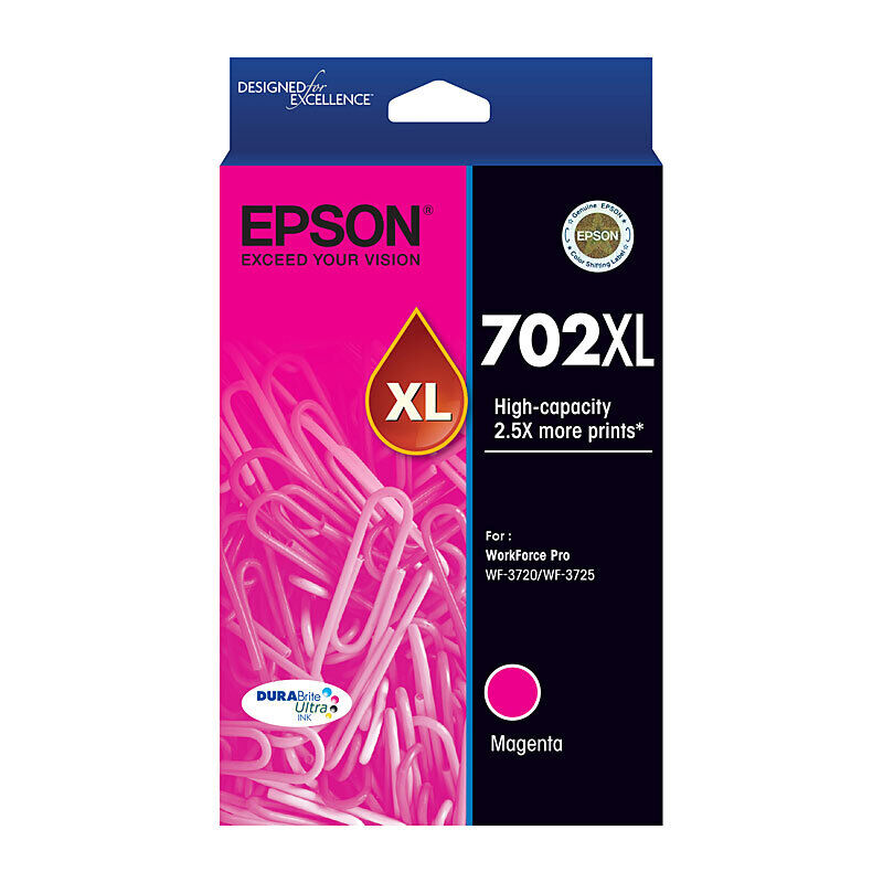 Genuine Epson 702XL Magenta Ink Cartridge