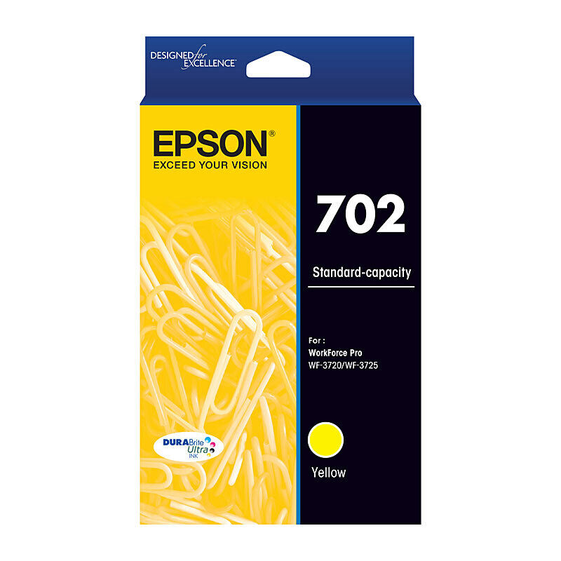 Genuine Epson 702 Yellow Ink Cartridge