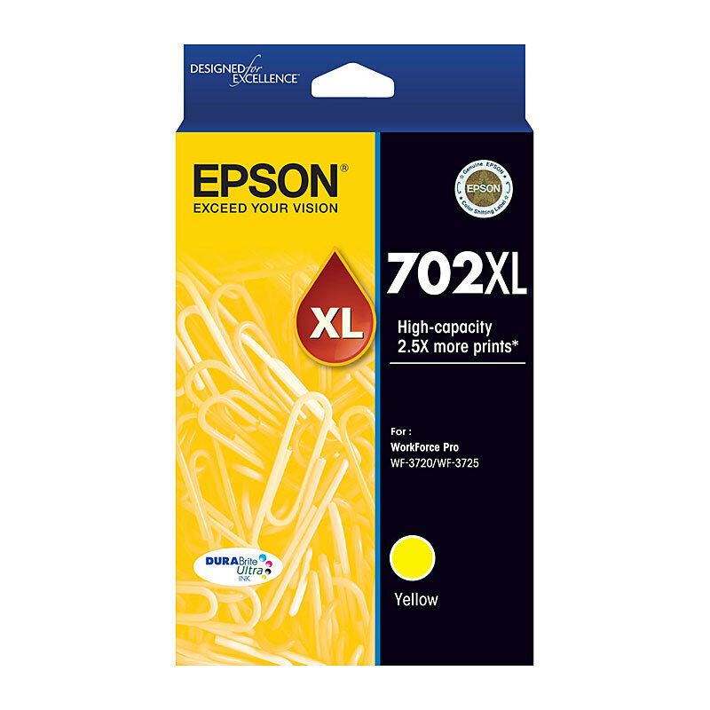 Genuine Epson 702XL Yellow Ink Cartridge