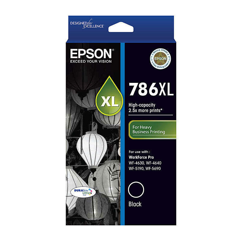 Genuine Epson 786XL Black Ink Cartridge
