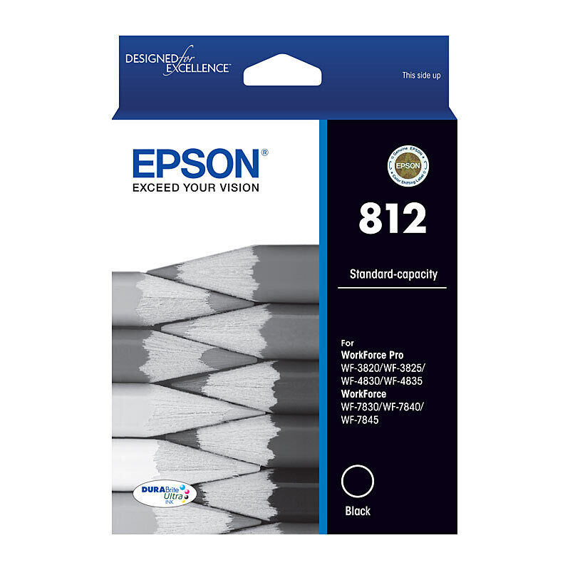 Genuine Epson 812 Black Ink Cartridge