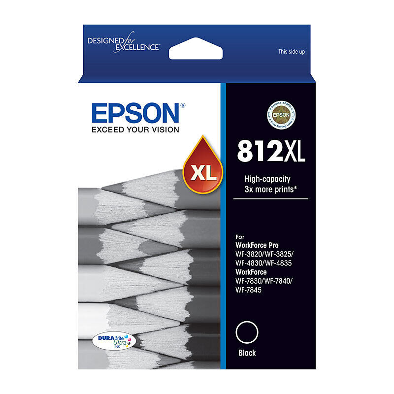 Genuine Epson 812XL Black Ink Cartridge