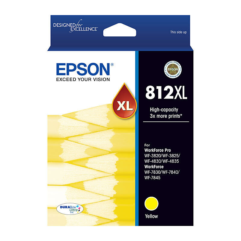 Genuine Epson 812XL Yellow Ink Cartridge