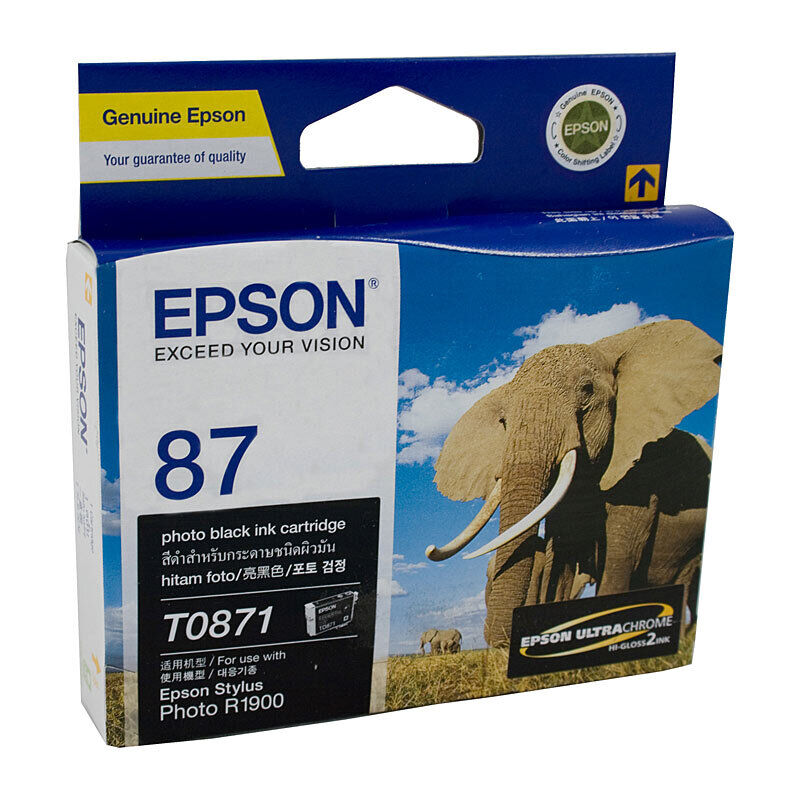 Genuine Epson T0871 Ph Black Ink Cartridge