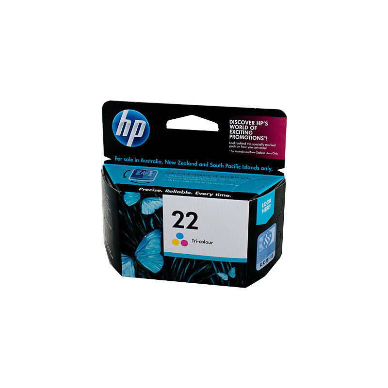 Genuine HP #22 Colour Ink Cartridge C9352AA
