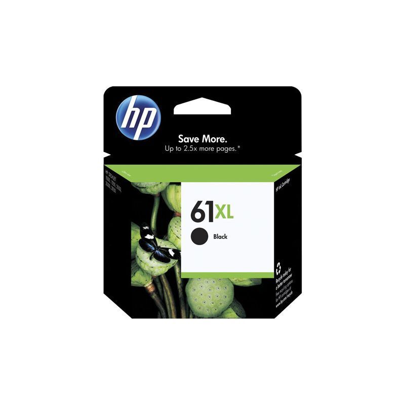 Genuine HP #61XL Black Ink CH563WA