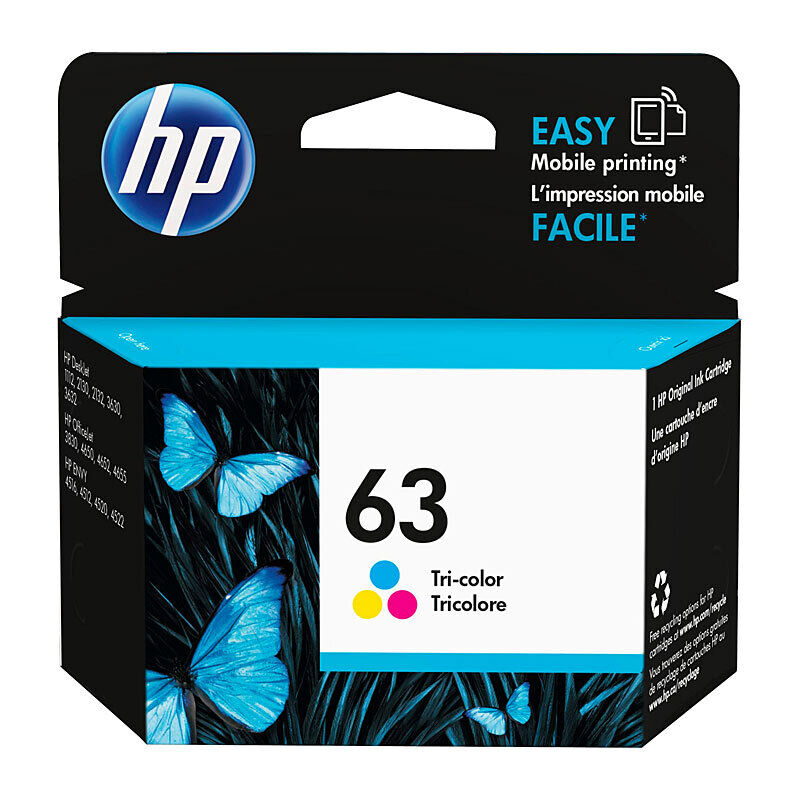 Genuine HP #63 Tri Col Ink F6U61AA