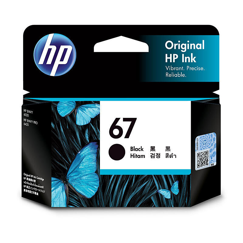 Genuine HP #67 Black Ink 3YM56AA