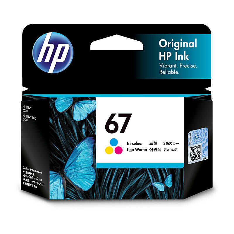 Genuine HP #67 Tri Col Ink 3YM55AA