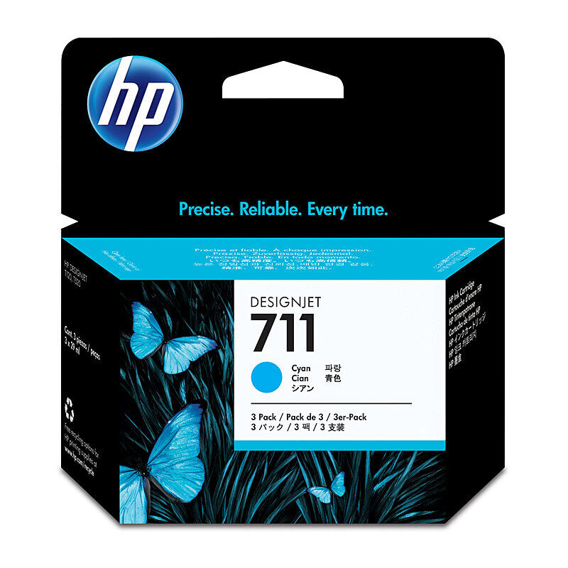 Genuine HP #711 29ml Cyan Ink CZ130A