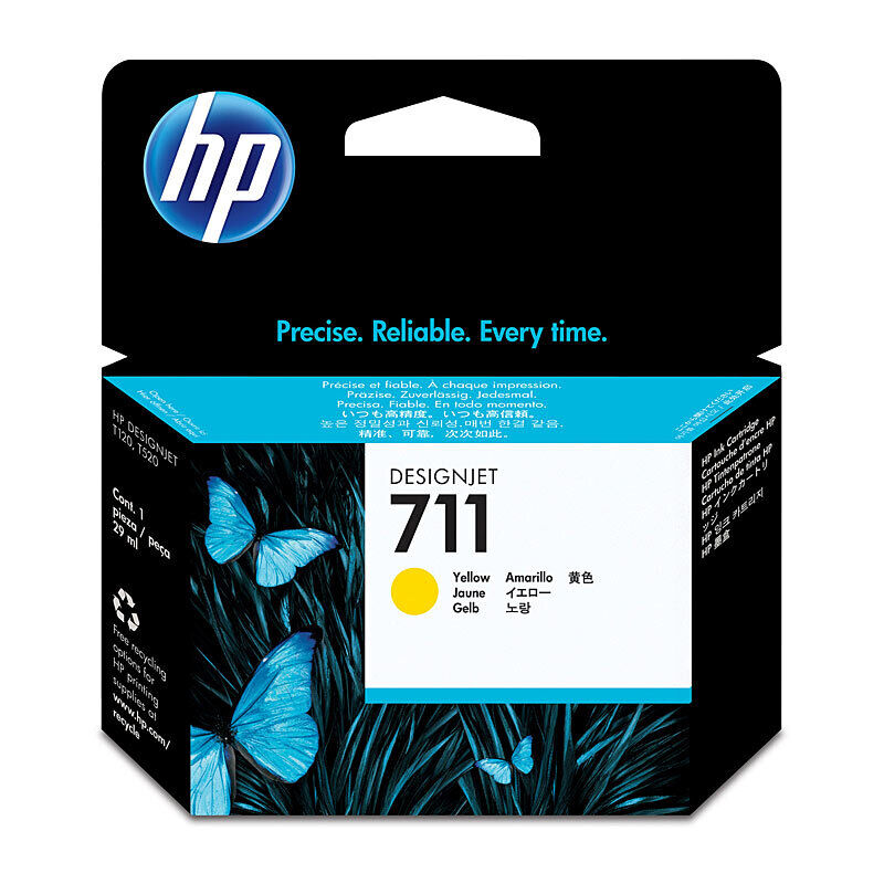 Genuine HP #711 29ml Yellow Ink CZ132A
