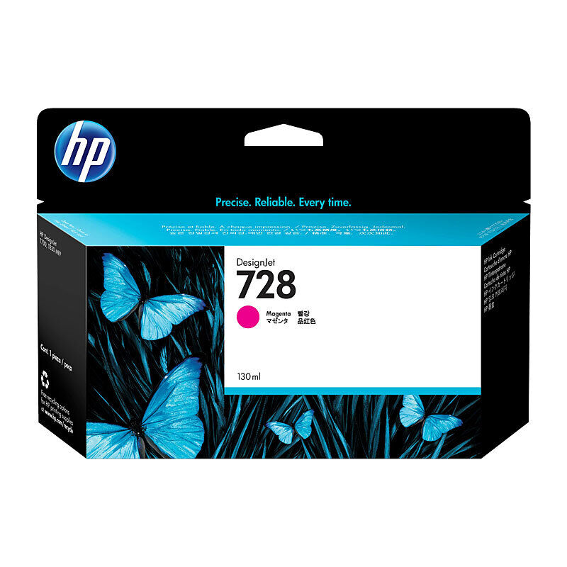 Genuine HP #728 130ml Magenta Ink F9J66A