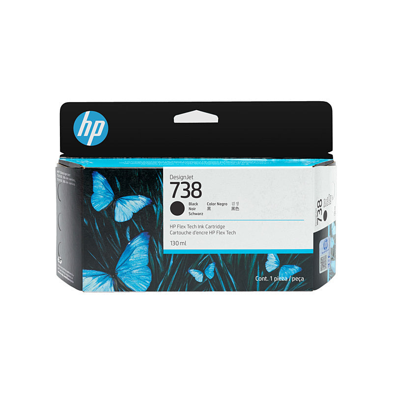 Genuine HP #738 130ml Black Ink 498P2A