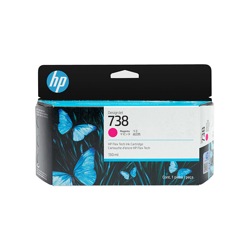 Genuine HP #738 130ml Magenta Ink 498N6A