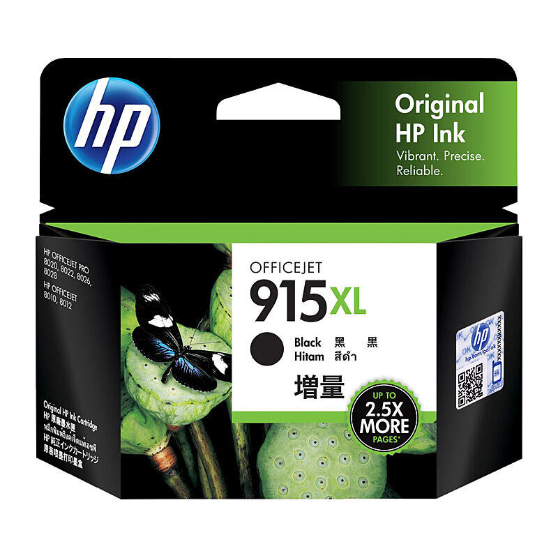 Genuine HP #915XL Black Ink 3YM22AA
