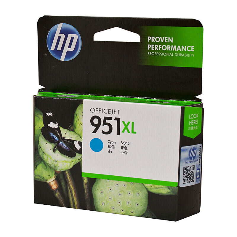 Genuine HP #951XL Cyan Ink CN046AA