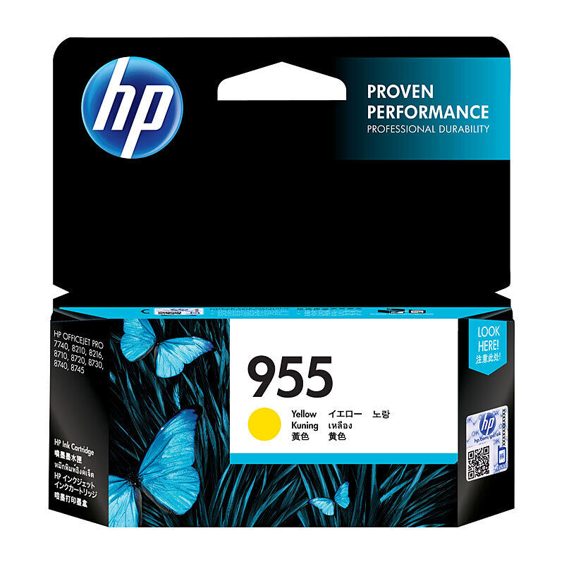 Genuine HP #955 Yellow Ink L0S57AA