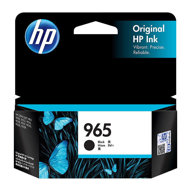 Genuine HP #965 Black Ink 3JA80AA