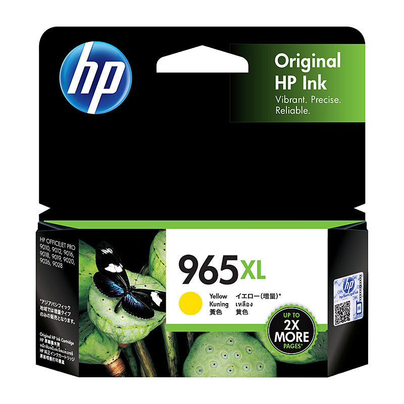 Genuine HP #965XL Yellow Ink 3JA83AA