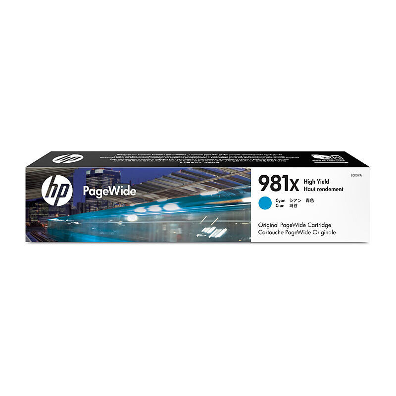 Genuine HP #981X Cyan Ink Cartridge L0R09A