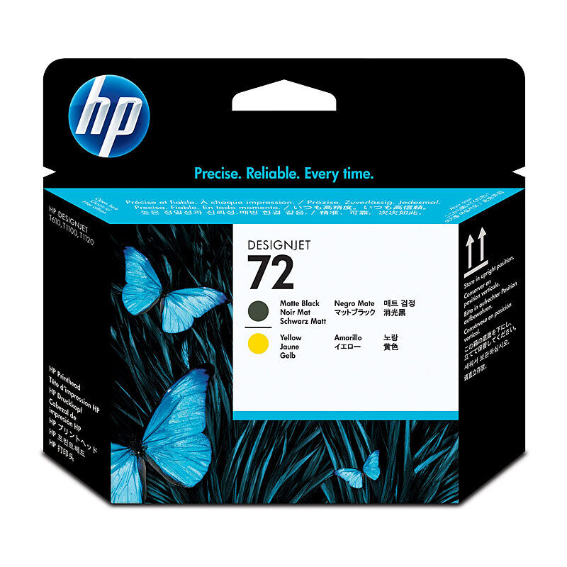 Genuine HP #72 M/Black Yell P/head C9384A