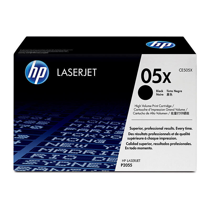Genuine HP #05X Black Toner CE505X