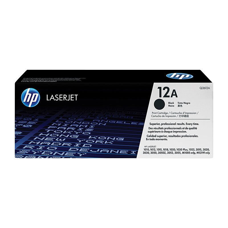 Genuine HP #12A Black Toner Q2612A