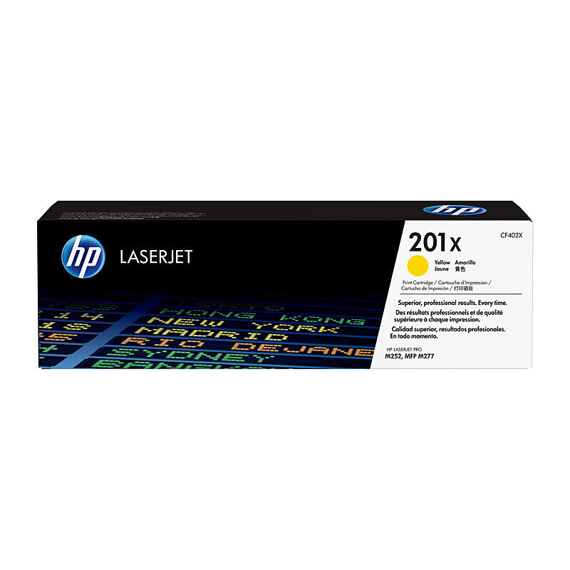 Genuine HP #201X Yellow Toner CF402X