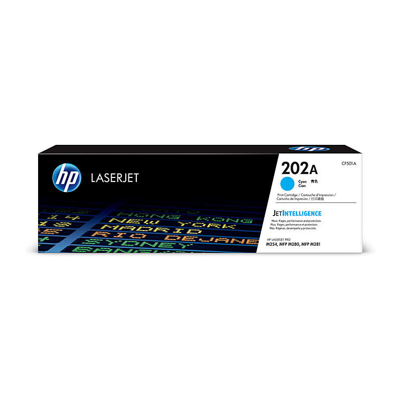 Genuine HP #202A Cyan Toner CF501A