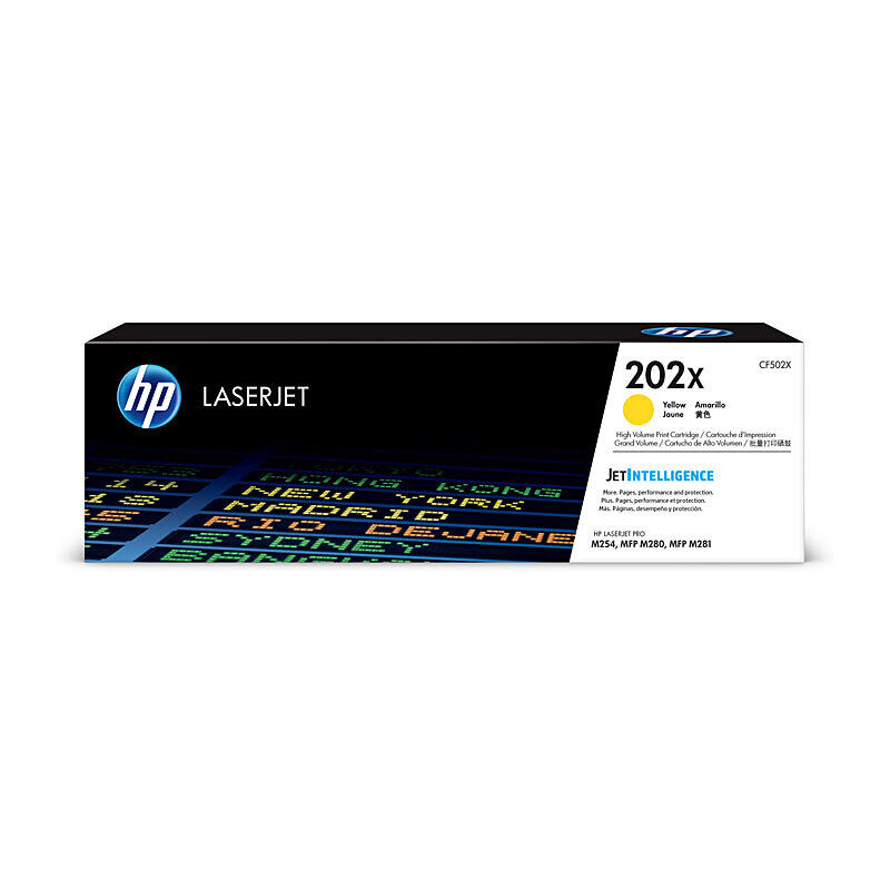 Genuine HP #202X Yell Toner CF502X