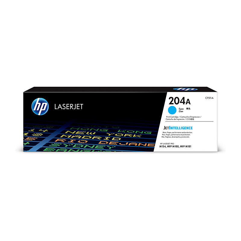 Genuine HP #204A Cyan Toner CF511A