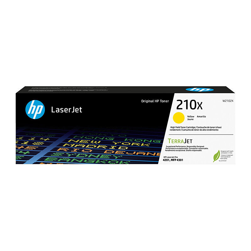 Genuine HP #210X Yellow Toner W2102X