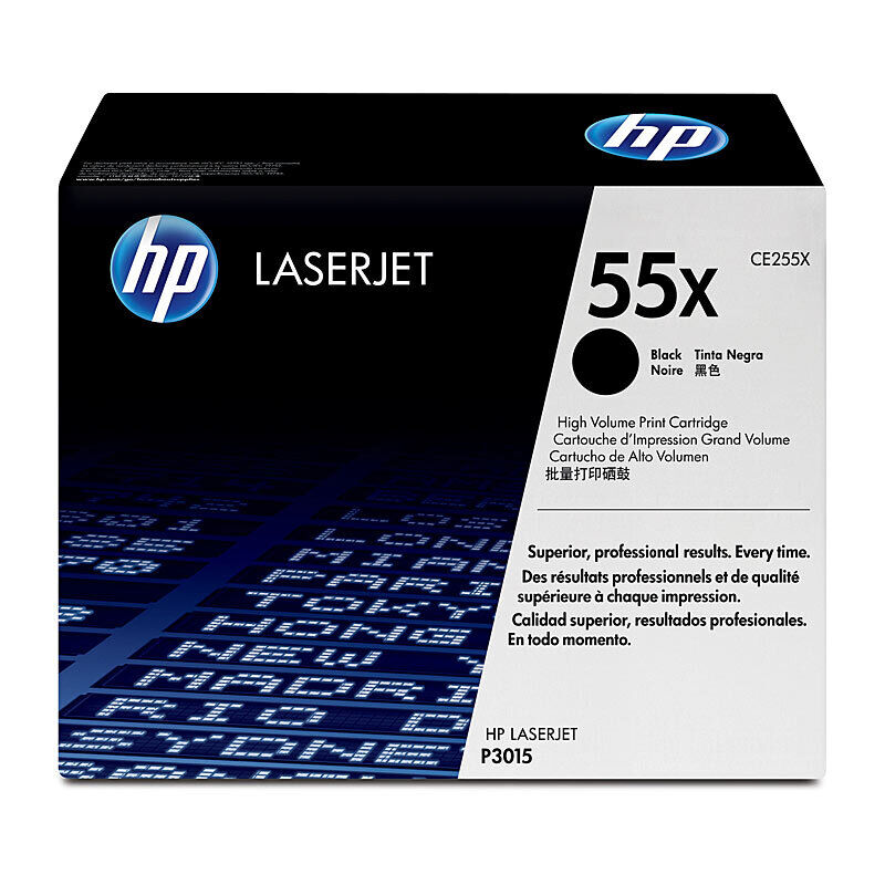 Genuine HP #55X Black Toner CE255X
